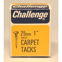 Carpet Tacks - Zinc Plated (Box Pack)