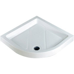 High Wall ABS Cap Quad Stone Resin Shower Tray
