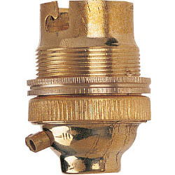 BC Brass 1/2" Lampholder with Earth