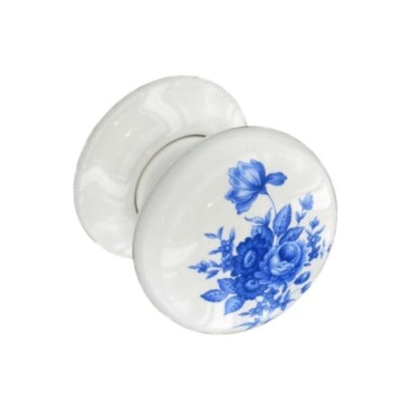 Ceramic knobs white / blue