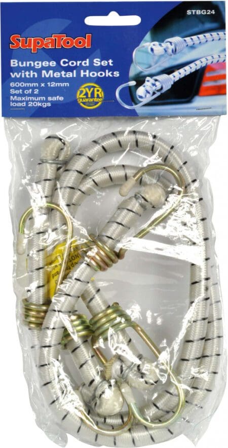Bungee Cord Set with Metal Hooks