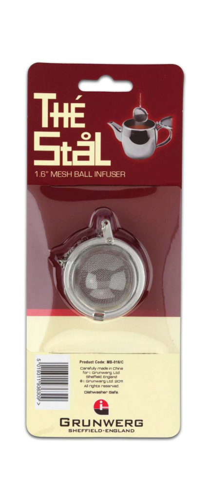 1.6" Mesh Ball Tea Infuser Carded