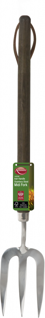 Ash Handle Stainless Steel Midi Fork