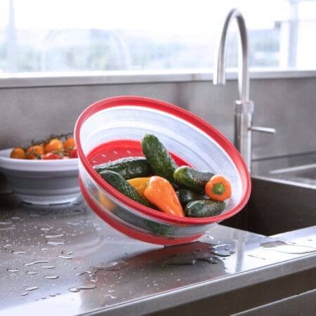 Collapsile Plate Cover/Colander