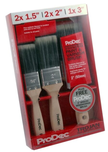Trojan Brush Set With FREE 2" Woodworker