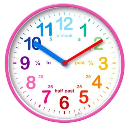 Wickford Kids Time Teach Clock 20cm
