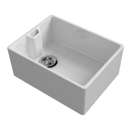 Belfast White Ceramic Sink Inc Waste