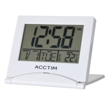 Mini Flip II Travel LCD Alarm Clock