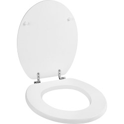 Deluxe MDF White Toilet Seat