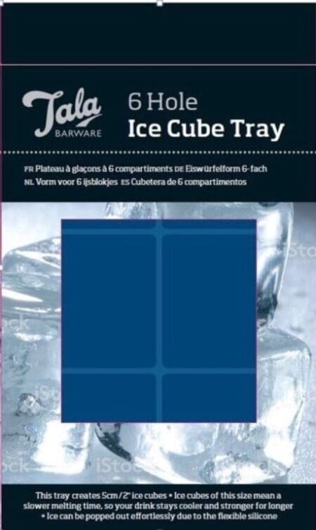 Silicone 6 Hole Ice Cube Tray