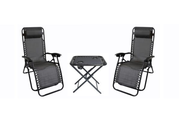 3 Piece Zero Gravity Chair Set