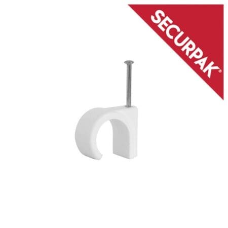 Round Cable Clips Pack 15