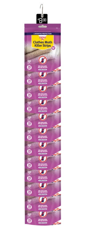 Clothes Moth Killer Strips Pack 20