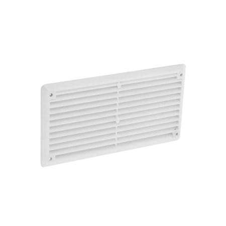 Plastic Louvre Vent White Fixed Fly