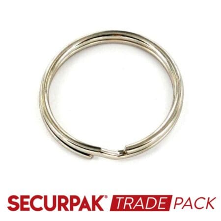 Steel Split Key Ring Zinc Plated 19mm