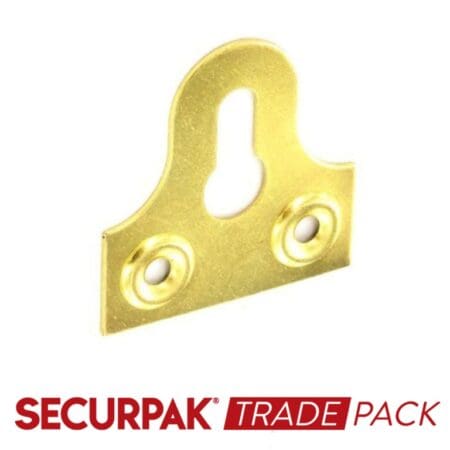 Glass Plate Slotted Brass Plated 38mm