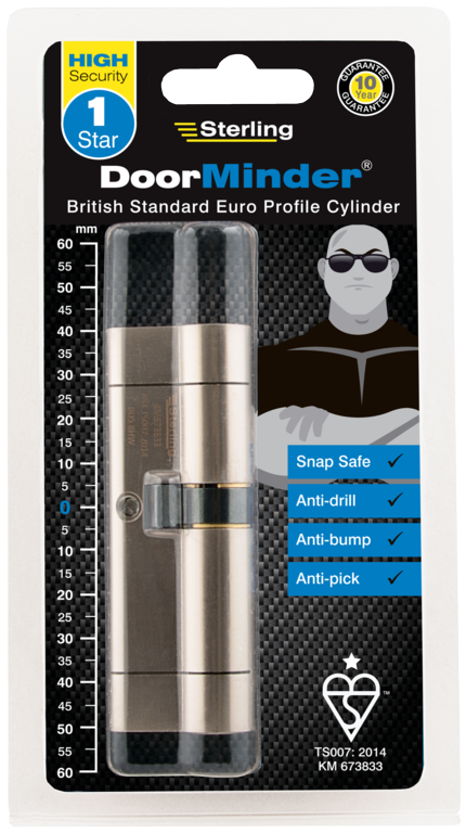 British Standard Euro Cylinder Satin Nickel