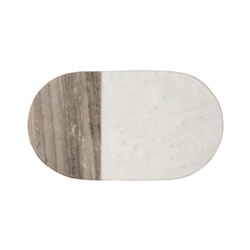 Oval Marble Serve Board