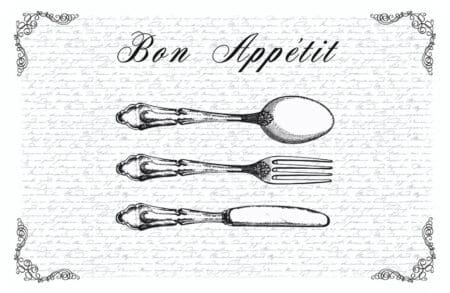 Bon Appetit Transparent Wipe Clean Placemat