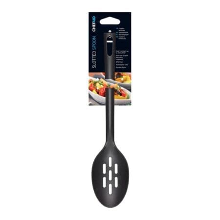 Black Slotted Spoon