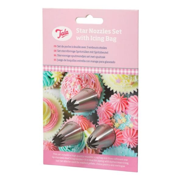 3 Star Nozzles With Icing Bags