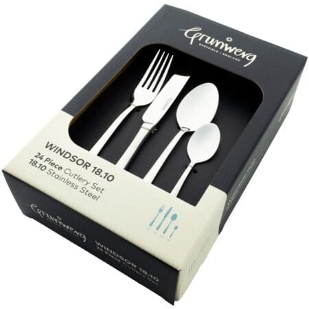 24 Piece Boxed Cutlery Set