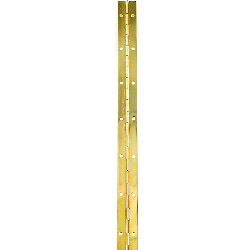 Piano Hinge Brass Plated Priced Per Length