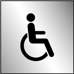 Metal Disabled Symbol