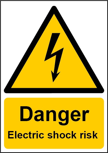 Danger Electric Shock Sign