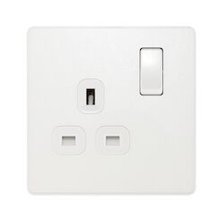 13a 1g Plastic Switched Socket