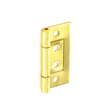 Flush Hinges Brass Plated (Pair)