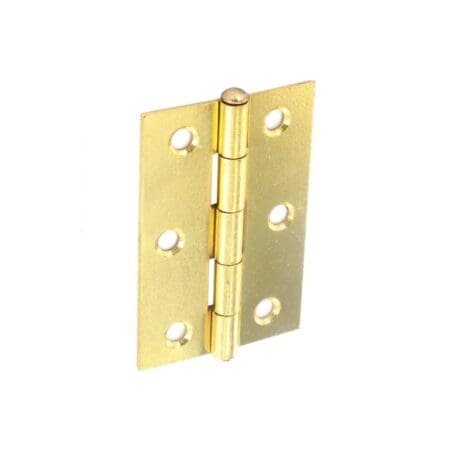 Loose Pin Butt Hinges Brass Plated (Pair)