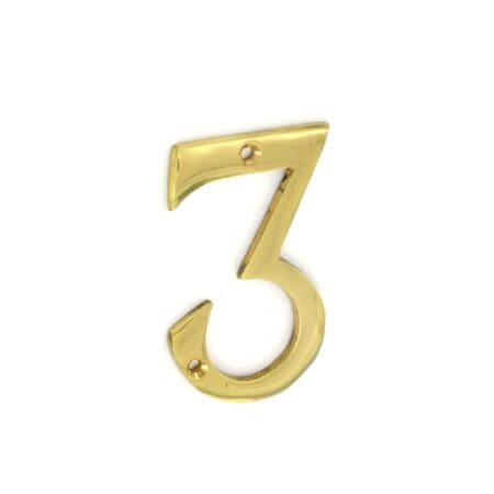 Brass Numeral No.3