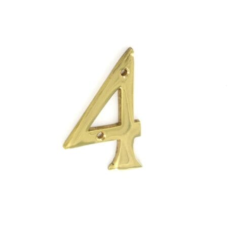 Brass Numeral No.4