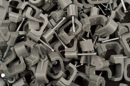 14mm Grey Flat Cable Clips