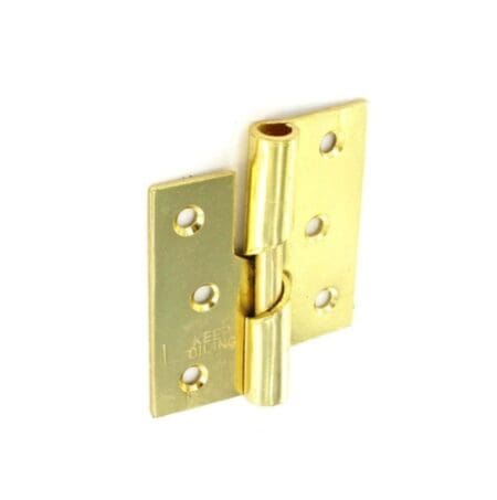 Rising Butt Hinges LH Brass Plated (Pair)