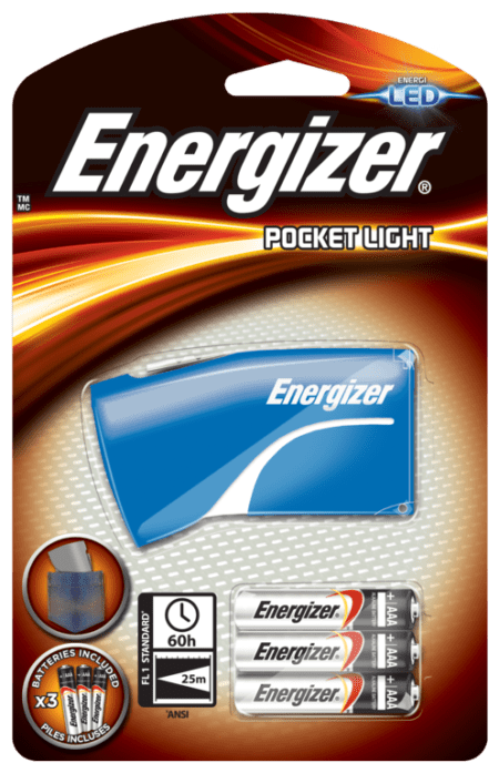 Pocket Flashlight With Battery