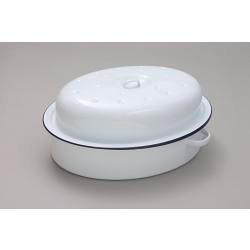 Falcon Oval Roaster - Traditional White
