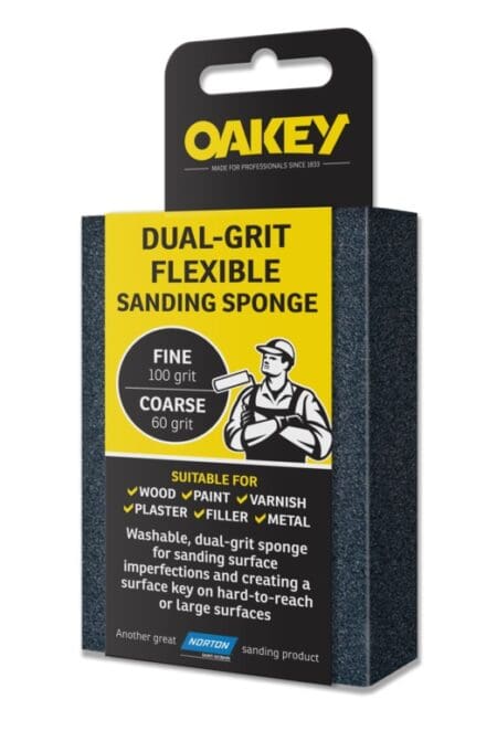 Dual-Grit Flexible Sanding Sponge - 90 x 65 x 25mm
