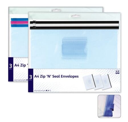 A4 Zip & Seal Plastic Envelopes