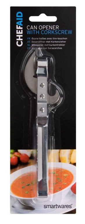 Can Opener with Corkscrew