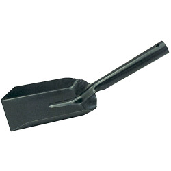 Black Japanned Metal Coal Shovel