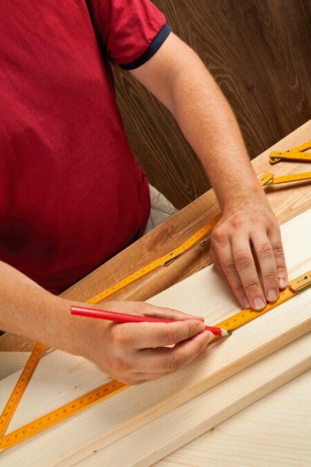 Carpenters Pencils and Sharpener Set