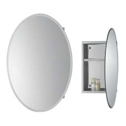 Loren Oval Mirrored Cabinet 450mm