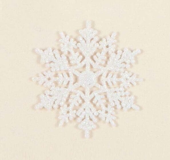 White Glitter Snowflakes