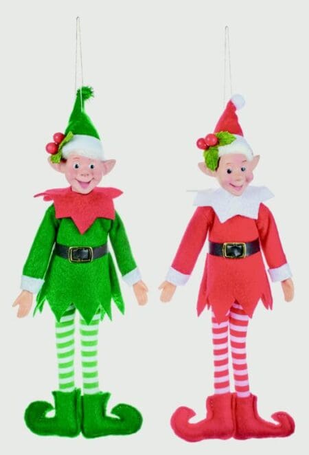 Hanging Elf With Flexible Arms & Legs