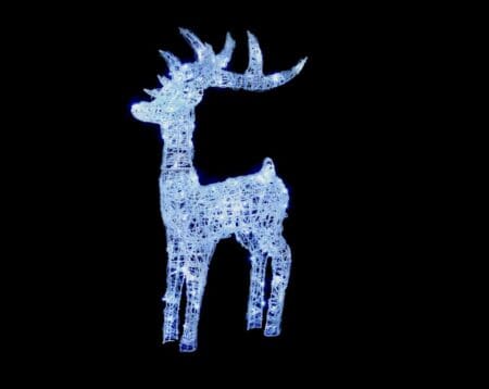 Acrylic Reindeer 160 White LEDs