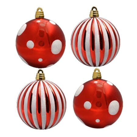 4 Decorated Baubles