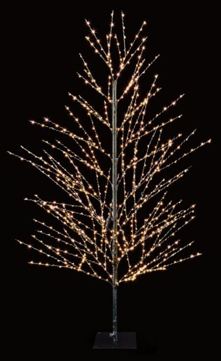 Black Ultra Bright Tree 776 Warm White LEDs