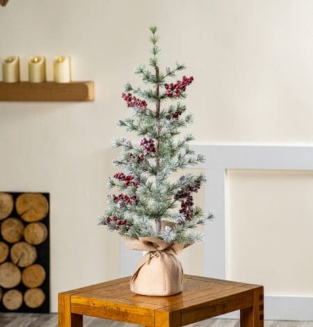 BristleTree With Berries & Hessian Base